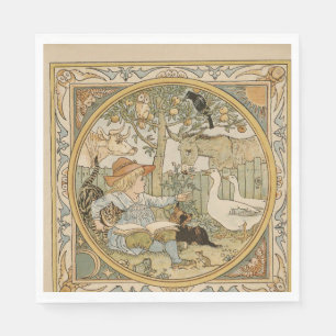 Lezen van de papierservet servet