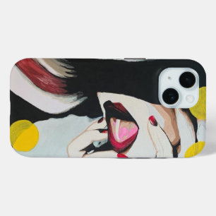 ‘Lezen van de wil’ Schilderij op een iPhone 15 Case