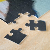 ‘Lezen van de wil’ Schilderij op een Legpuzzel (Zijkant)