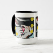 ‘Lezen van de wil’ Schilderij op een Mok (Voorkant links)