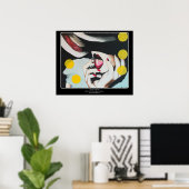 'Lezen van de wil' schilderij op een Poster (Thuiskantoor)