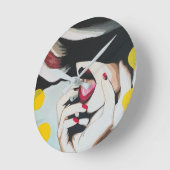 ‘Lezen van de wil’ Schilderij op een Ronde Klok (Hoek)