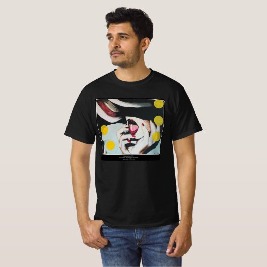 ‘Lezen van de wil’ Schilderij op een T-shirt (Voorkant volledig)