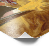 Lezen van het meisje foto afdruk (Hoek)