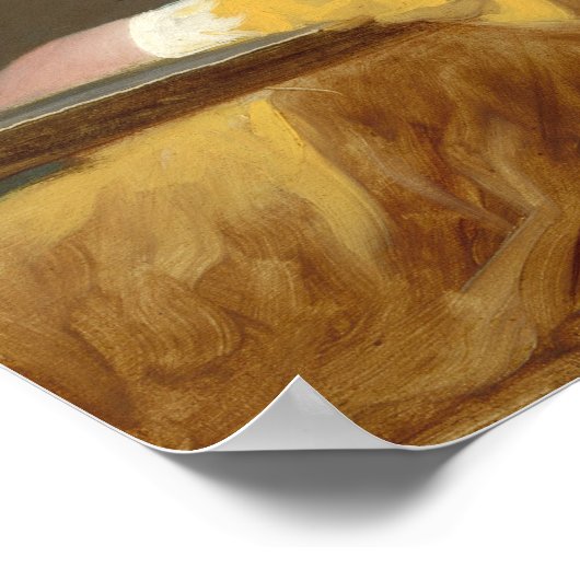 Lezen van het meisje poster (Hoek)