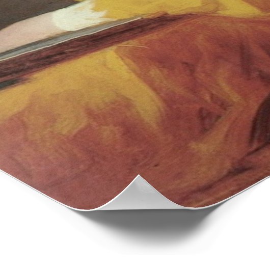 Lezen van het meisje poster (Hoek)