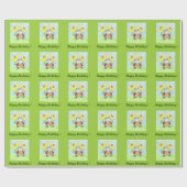 Lezen van ladybug in verpakkingspapier cadeaupapier (Vlak)