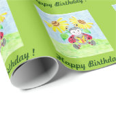 Lezen van ladybug in verpakkingspapier cadeaupapier (Rol Hoek)