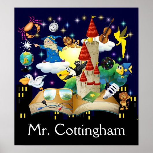 Lezen van leraren - Poster van alfabetisering - SR (Voorkant)