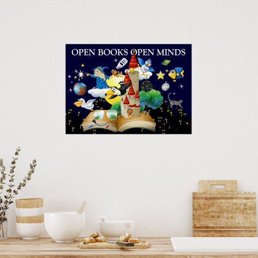 Lezen van leraren - Poster voor alfabetisering 3 (Keuken)