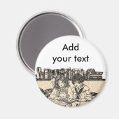 Lezen van meisjes en jongens magneet (Voorkant / Achterkant)