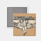 Lezen van meisjes en jongens magneet (Voorkant / Achterkant)