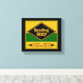 Lezen van spoorwegen, bijenbaandienst canvas afdruk (Insitu (Houten vloer))