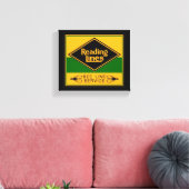 Lezen van spoorwegen, bijenbaandienst canvas afdruk (Insitu (Woonkamer))