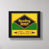 Lezen van spoorwegen, bijenbaandienst canvas afdruk (Voorkant)
