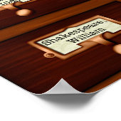 Lezen van tapecatalogusbakens voor bibliotheekboek poster (Hoek)