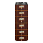 Lezen van tapecatalogusbakens voor bibliotheekboek thermosbeker (Achterkant)