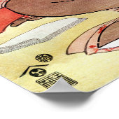 Lezen van zittende vrouw poster (Hoek)