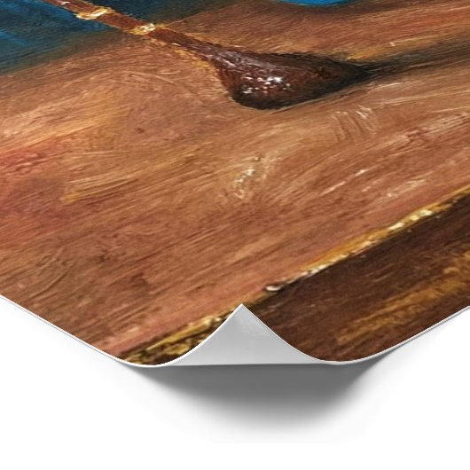 Lezen verlicht kunst stillevens boeken poster (Hoek)