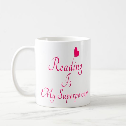 Lezen zijn cadeaus van mijn Superpower Book Lover  Koffiemok (Links)