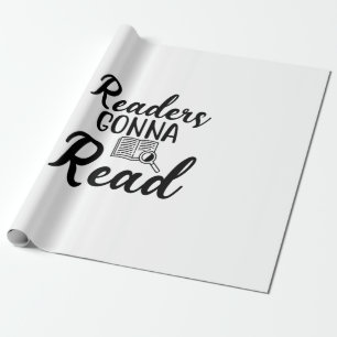 Lezende Kunstlezers Gaan Lezen Cadeaupapier