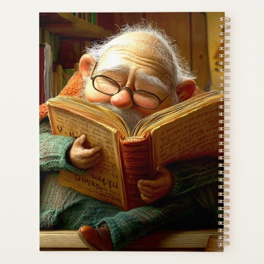 Lezende Man Planner (Achterkant)