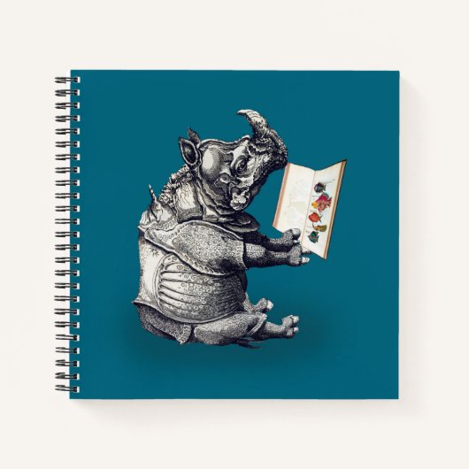 Lezende Neushoorn houdt van boeken (Voorkant)