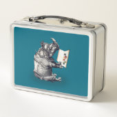 Lezende Neushoorn Liefde Boeken (Achterkant)