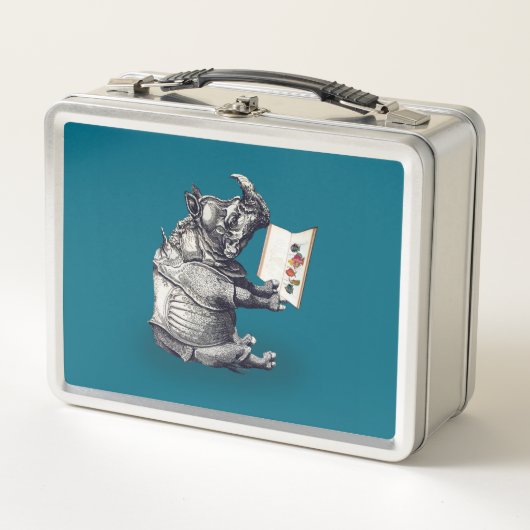 Lezende Neushoorn Liefde Boeken (Voorkant)