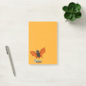 Lezende vleermuis | Whimische bibliothecaris met b Post-it® Notes (Kantoor)