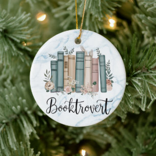 Lezer, Boekenwurm, Boekentrovert boeken liefhebber Keramisch Ornament