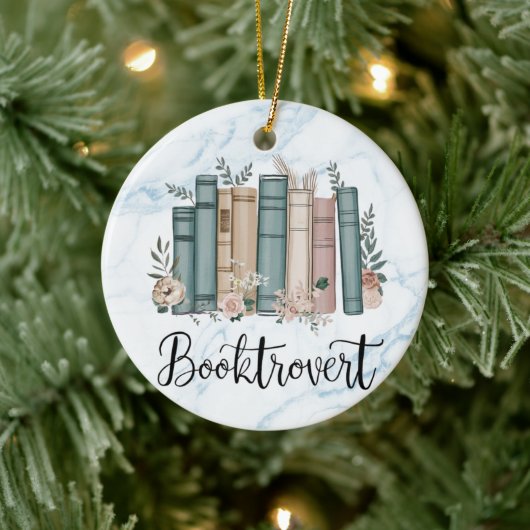 Lezer, Boekenwurm, Boekentrovert boeken liefhebber Keramisch Ornament (Boom)