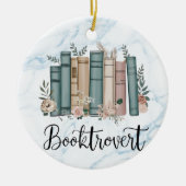 Lezer, Boekenwurm, Boekentrovert boeken liefhebber Keramisch Ornament (Voorkant)