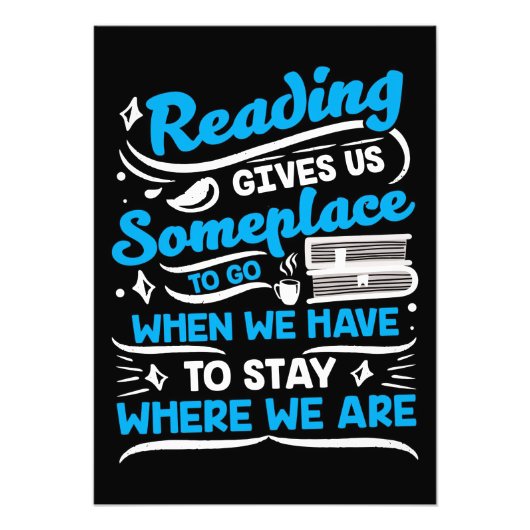 Lezer Cadeaulezen geeft ons ergens een plek Foto Afdruk (Voorkant)