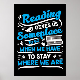 Lezer Cadeaulezen geeft ons ergens een plek Poster