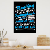 Lezer Cadeaulezen geeft ons ergens een plek Poster (Keuken)