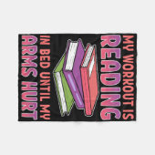 Lezer geeft aan dat mijn werkout in bed staat fleece deken (Voorkant (Horizontaal))