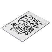 Lezer geeft het boek altijd beter weer notitieboek (Linkerzijde)