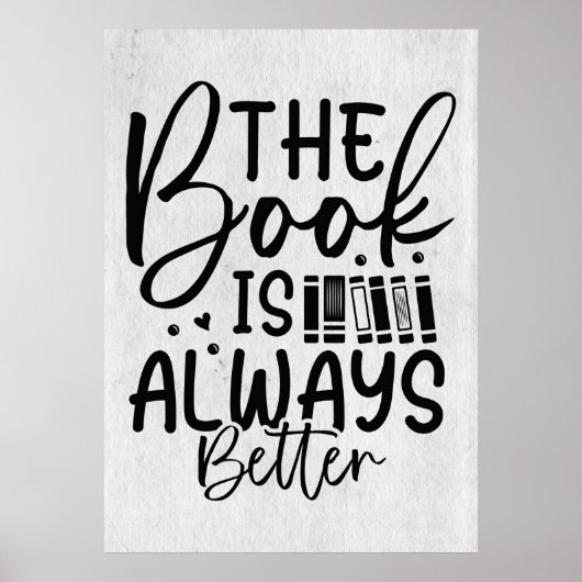 Lezer geeft het boek altijd beter weer poster (Voorkant)