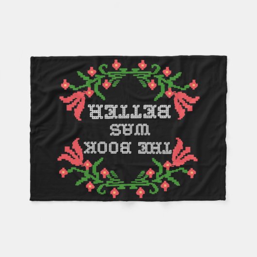 Lezer geeft het boek beter fleece deken (Voorkant (Horizontaal))