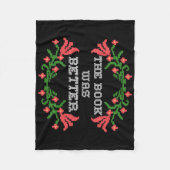 Lezer geeft het boek beter fleece deken (Voorkant)