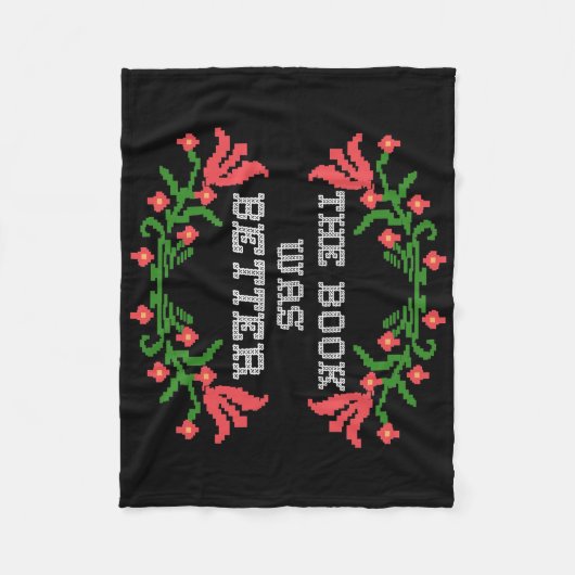 Lezer geeft het boek beter fleece deken (Voorkant)