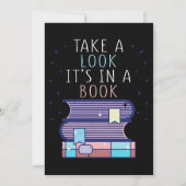 Lezer Gift bekijk een boek Bedankkaart (Voorkant)