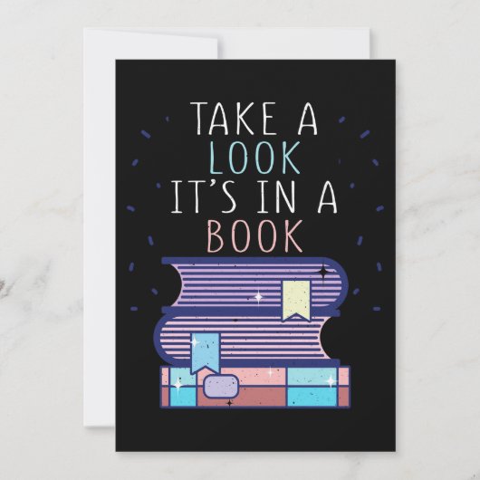 Lezer Gift bekijk een boek Bedankkaart (Voorkant)