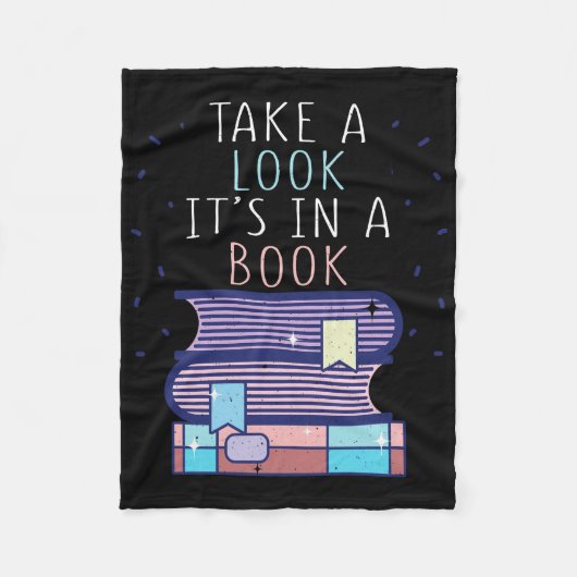 Lezer Gift bekijk een boek Fleece Deken (Voorkant)
