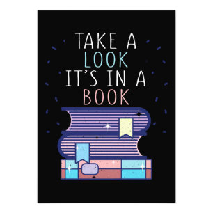 Lezer Gift bekijk een boek Foto Afdruk