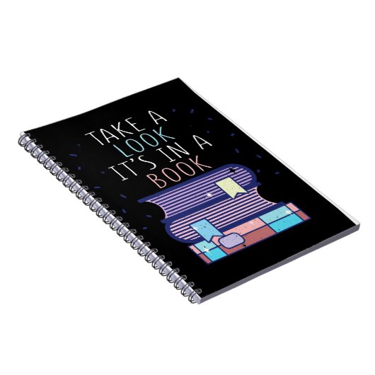 Lezer Gift bekijk een boek Notitieboek (Rechterzijde)