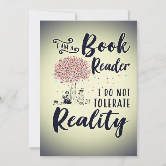 Lezer Gift I Am A Book Reader Bedankkaart (Voorkant)