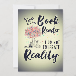 Lezer Gift I Am A Book Reader Bedankkaart