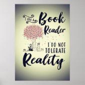 Lezer Gift I Am A Book Reader Poster (Voorkant)